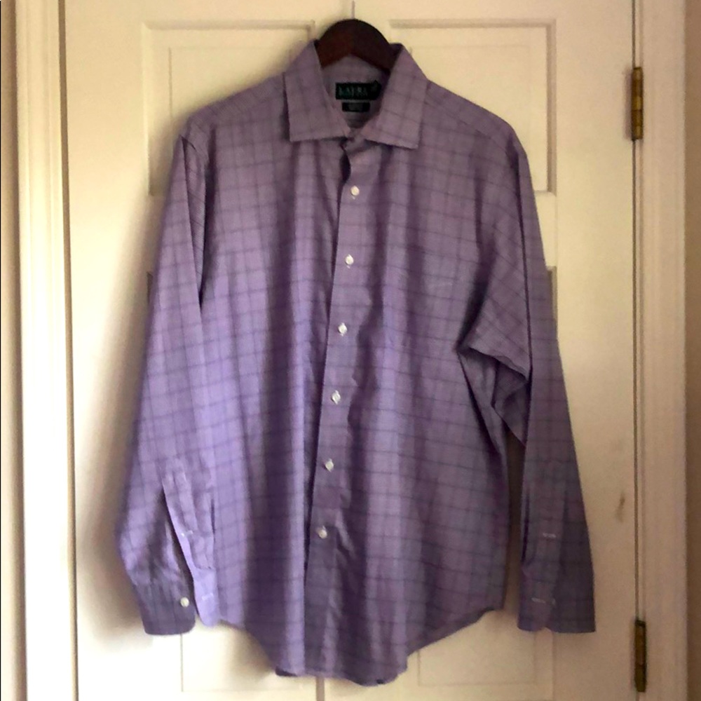 Lauren Ralph Lauren Purple Glen Plaid Dress Short